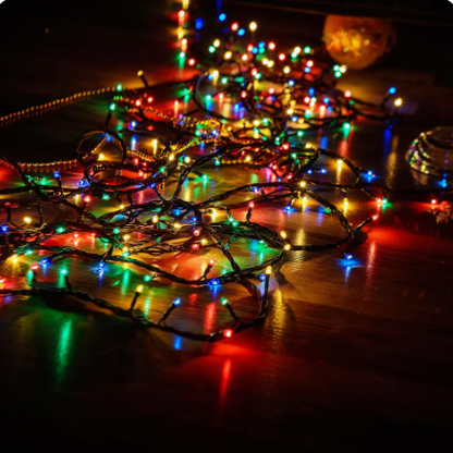 LUCES NAVIDEÑAS CON PANEL SOLAR   - 20 METROS