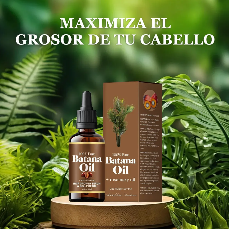 ACEITE DE BATANA PARA EL CRECIMIENTO DEL CABELLO
